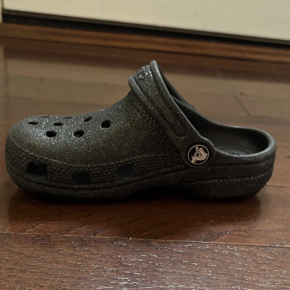 Black Glitter Crocs - Picture 4 of 5
